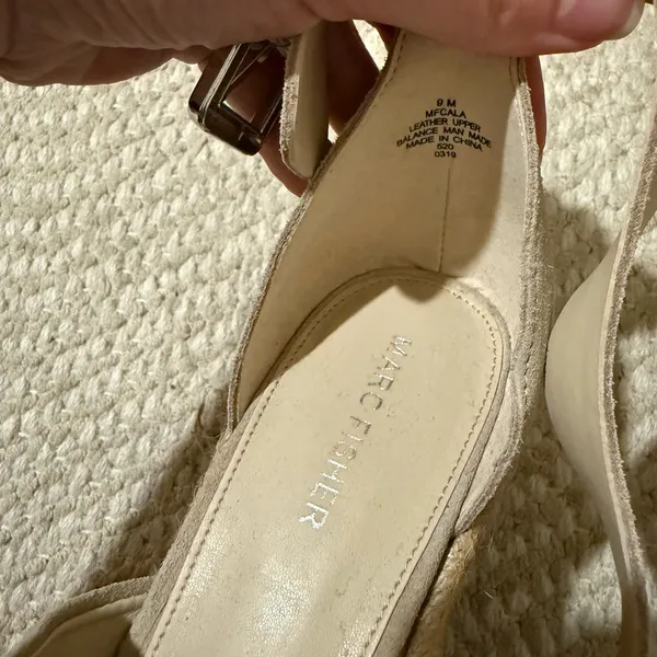 NWOT Marc Fisher Wedge Sandals - Image 3