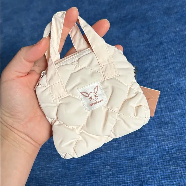 Mini quilted tote bag charm - Image 2