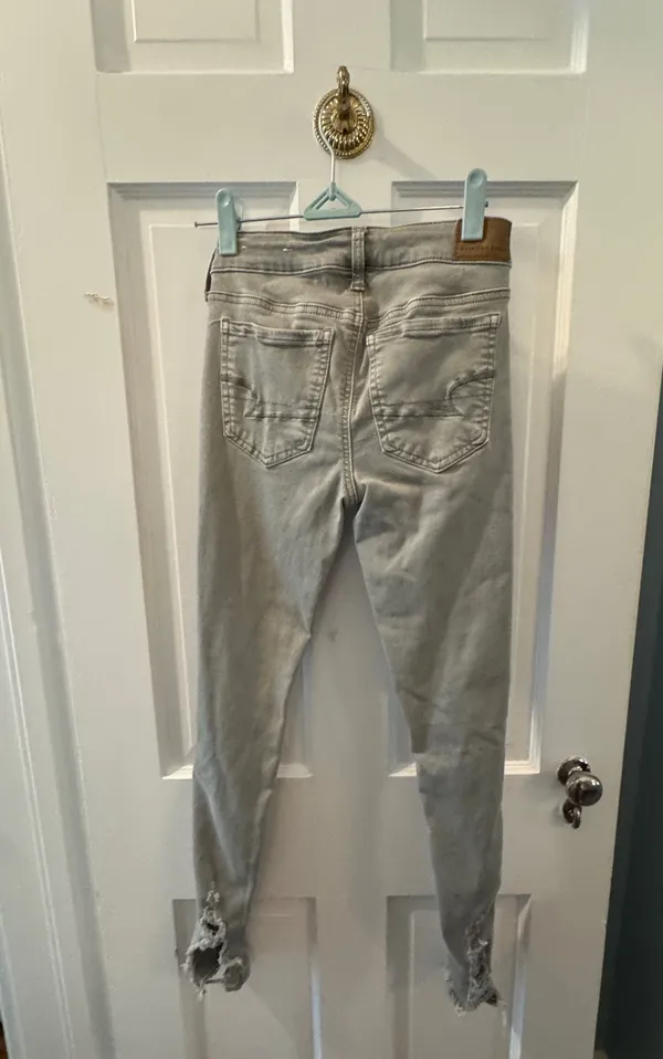 American Eagle Army Green Jeans - Image 2
