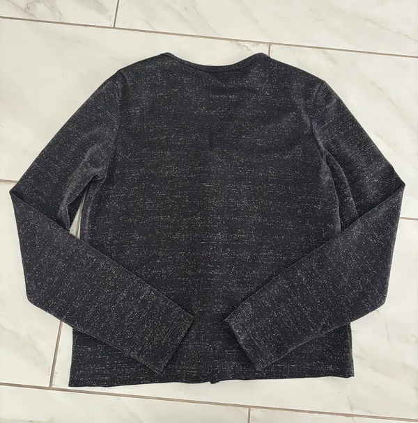 Vintage Sparkly Cardigan Black Size L - Image 5