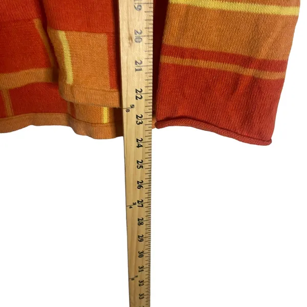 GAP Women's Size Small Oversized‎ Orange Beach Coastal Cotton Sweater - Image 8