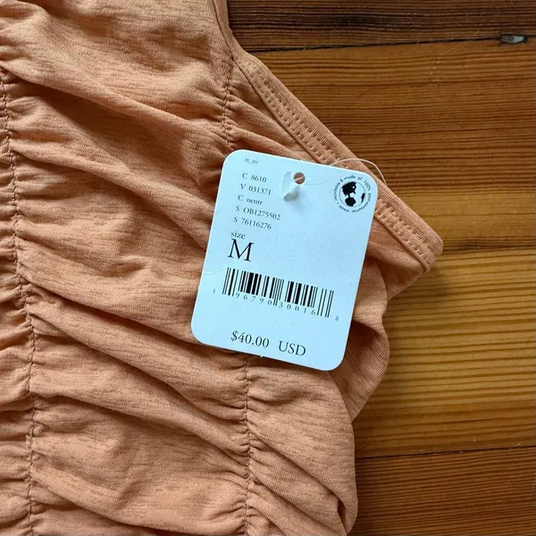 Free People FP Movement NWT Free Fold Tank in Neutral Orange Size M - Image 4