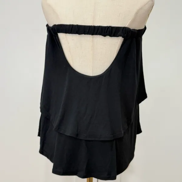 Free People Beach Sunsational Set Small Black Strapless Top Shorts Vacay Resort - Image 10