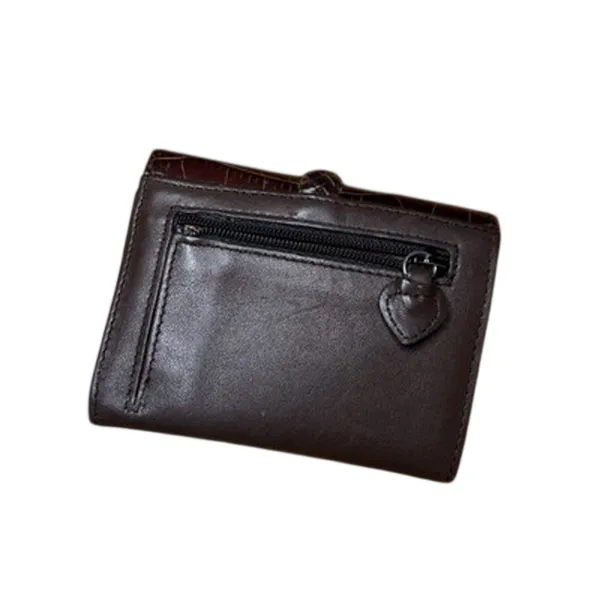 One World by Brighton Brown Croc Embossed Crossbody Bag & Wallet Set - Image 9