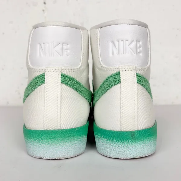 Nike Blazer Mid 77 Green Fade High Top Lace Up Sneakers Green White Women Size 6 - Image 3