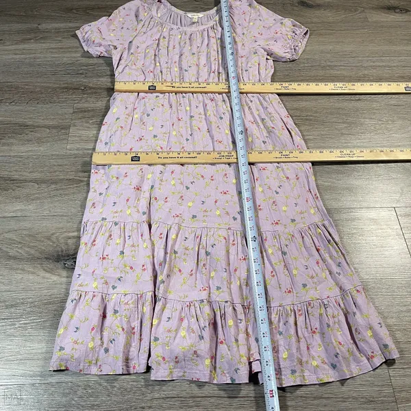 Matilda Jane Women's Dress Midi Cottagecore Feminine Floral Garden L‎ Purple - Image 5