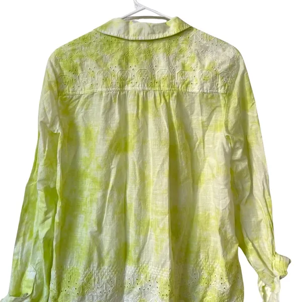Anthropologie Pilcro The Cate‎ Classic Buttondown Collar Long Sleeve Shirt M - Image 11
