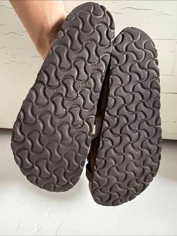 Birkenstock Mayari Sandals Women 5-5.5 EU 36 Brown Birko Flor Strappy - Image 6