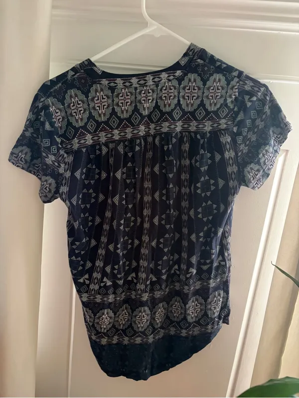 Lucky Brand Navy Blue Shirt Size S - Image 2