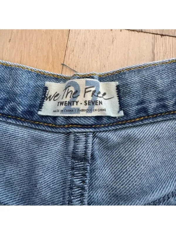 We The Free Distressed Denim Jean Shorts Size 27 - Image 2