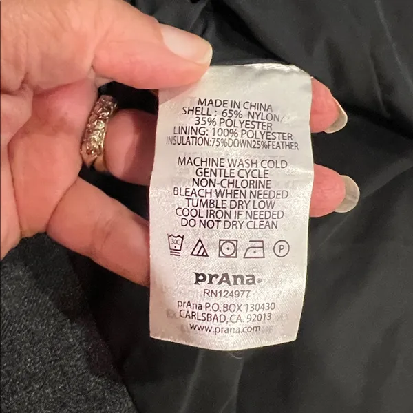 Prana Ronnie long down trench coat size XS - Image 6