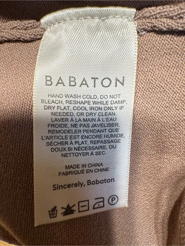 Babaton‎ One-Shoulder Ribbed Crop Top - small Brown Aritzia - Image 4