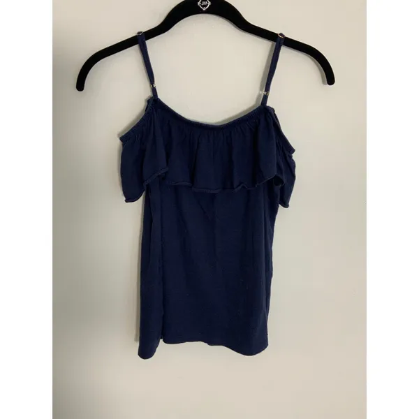 Lilly Pulitzer‎ Navy Cold Shoulder top size xxs - Image 4