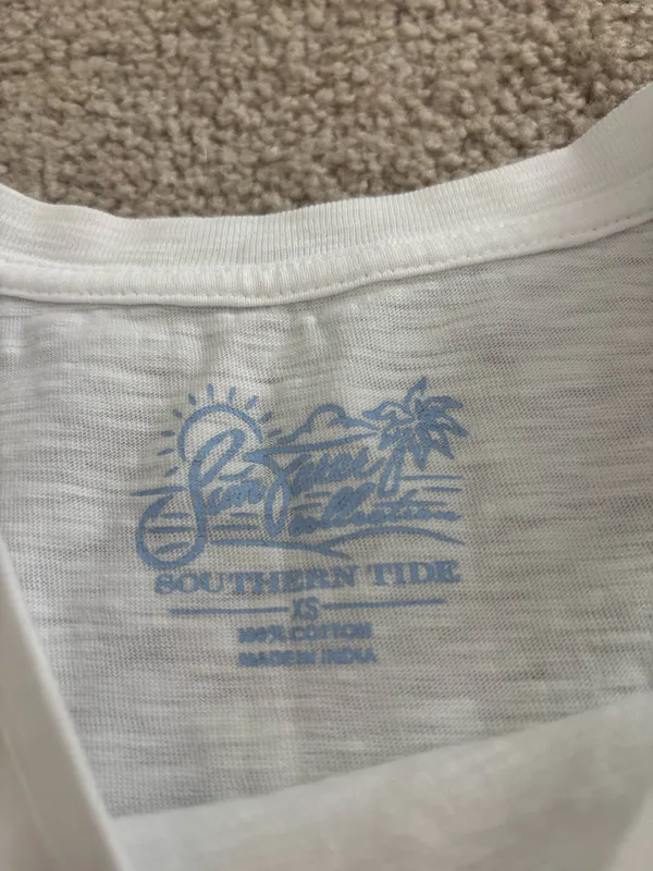 Southern tide Sun farer collections women’s sleeveless tank top white - Image 3