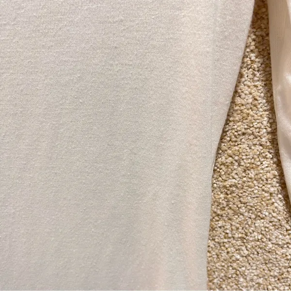 Imperfect Maeve by Anthropologie top long sleeved cream scoop neck‎ top minimal - Image 4