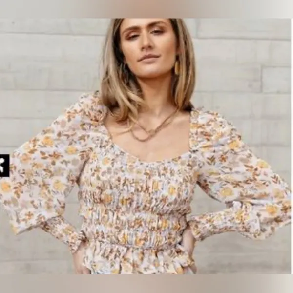 Bohme romantic, vintage-inspired blouse with a soft, women’s sz medium - Image 4