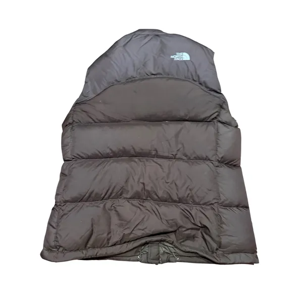 The North Face Nuptse 700 Puffer Vest Womens Large Brown Full Zip Down Fill - Image 2