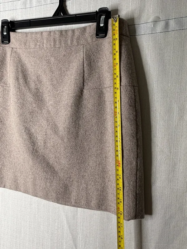 J.Crew women’s Size 6 Wool Blend Mini Skirt Beige Lined Classic(A531) - Image 4