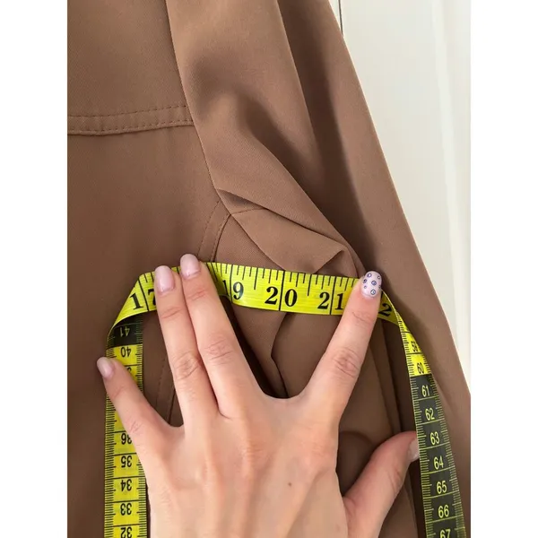 Gallery Medium dark green Double-Breasted Trench Coat - Image 7
