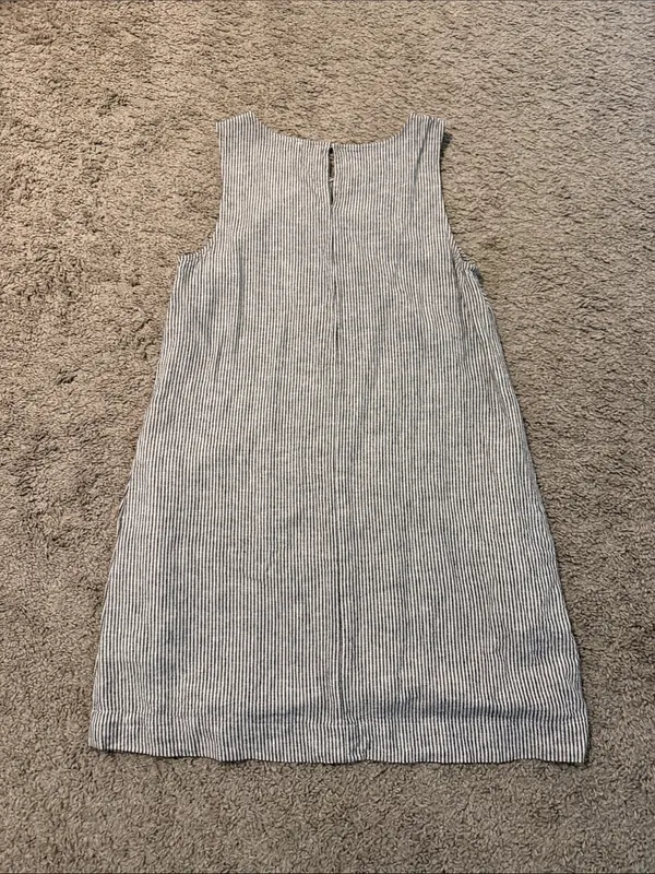 J. Crew Pinstripe Linen Dress - Image 3