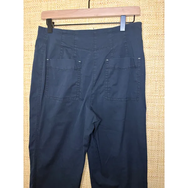 Maeve Anthropologie Navy Blue High Rise Tapered Chino Ankle Pants Womens Size 6 - Image 4