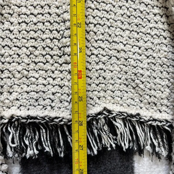 Free People Love Me Tender Open Knit Cardigan with Fringe and Hood - Image 9