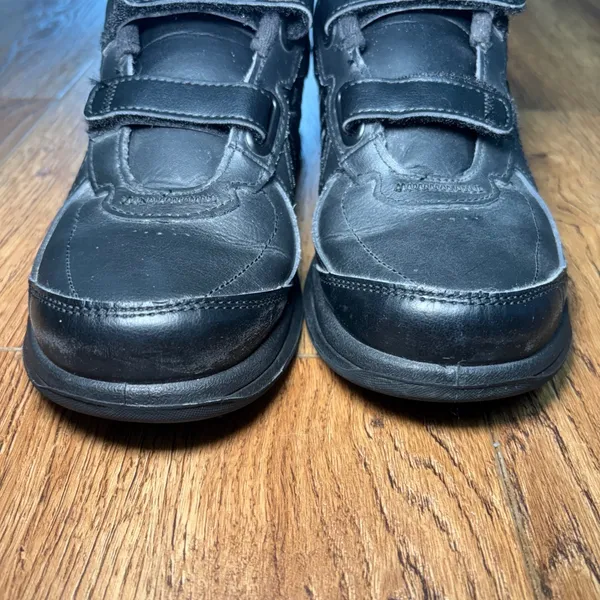 New Balance 577 Womens Size 8 2A Walking Shoes Black Leather Hook Loop WW577VK - Image 4