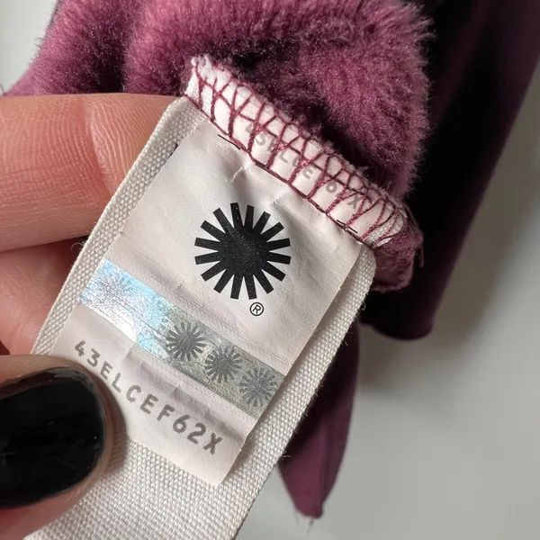 UGG Purple Fleece Lined Astrid Poncho Sweatshirt Size XS/Small - Image 6