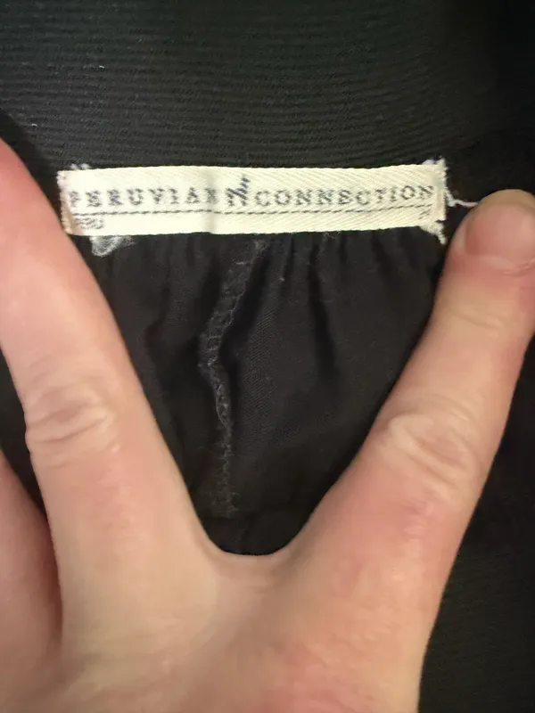 Peruvian Connection Pima Cotton Jersey Minimalist Capsule Boho Skirt Medium. - Image 8