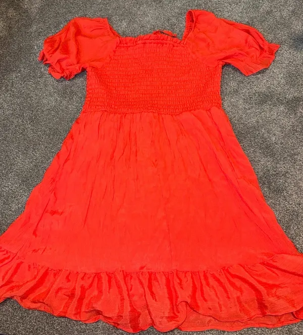 As You Wish Orange/ Coral Dress - Image 4