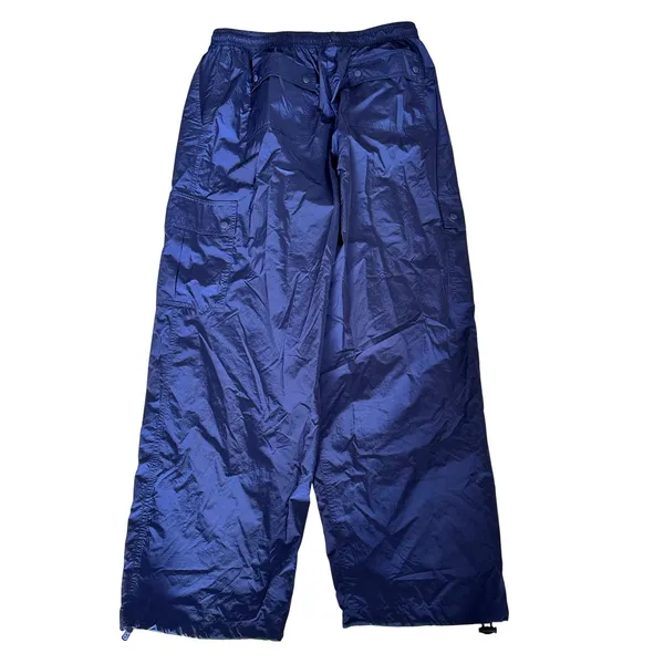 Victoria's Secret PINK Navy Blue Cargo Track Pants Parachute Wide Leg Large - Image 2