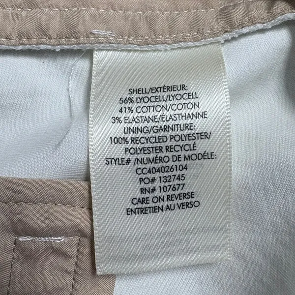 Alice + Olivia Stacy Slim‎ Trouser Pants Ivory Stretch Minimalist Office 6 - Image 9