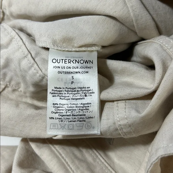 Outerknown‎ S.E.A. Utility Linen Cotton Jumpsuit Carpenter Utility Tan Small - Image 5