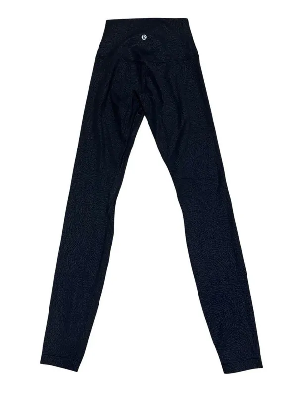 Lululemon Align High Rise Black Emboss Leggings - Image 3