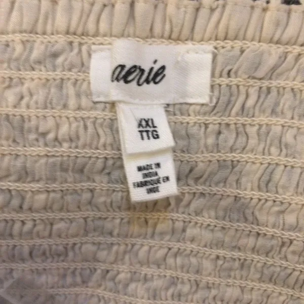 NWT Aerie Button Front Maxi Dress xxl smocked gray animal print - Image 8