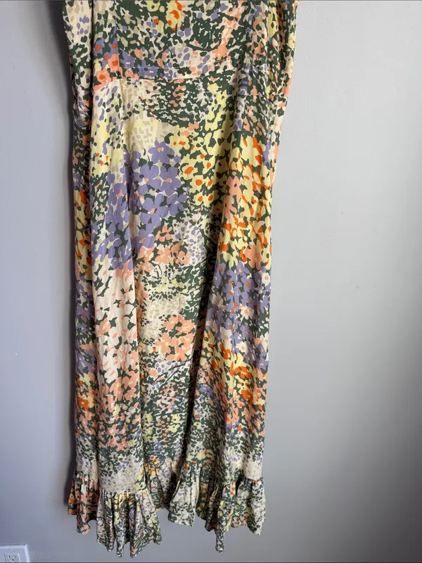Rails Adalyn Floral Button-Front Midi Dress Small - Image 10
