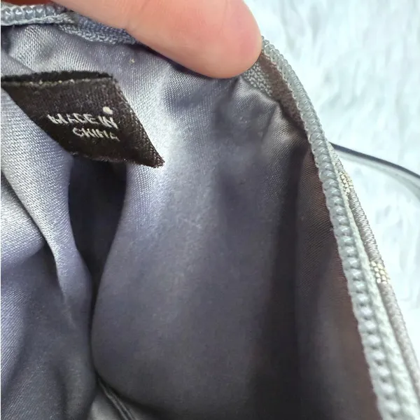COACH Gray Signature Canvas Wristlet - Image 6