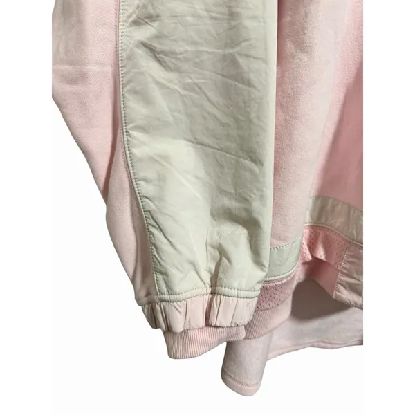 Free People‎ Movement Racing Striped Hoodie Heirloom Pink Women's Size Medium - Image 10