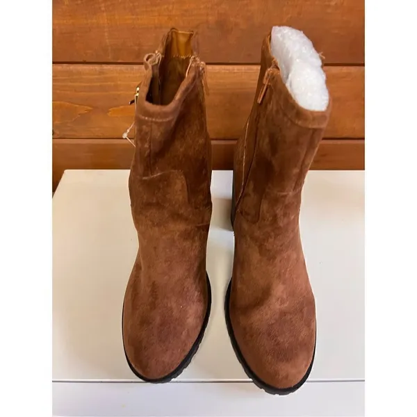 a.n.a Ronnie Faux Suede Boots Sz 9.5 Whiskey NIB - Image 8