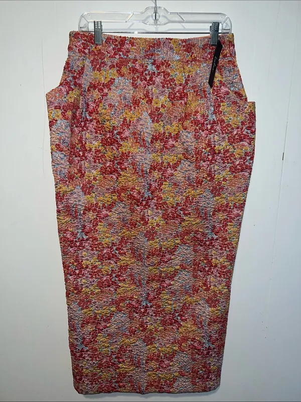 Lulu's Pink Ribbon Floral Textured 2 Piece Halter and Midi Skirt NWT 0831261 - Image 5