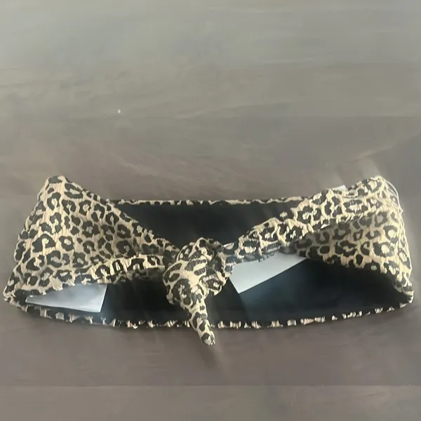 Mara Hoffman Leopard Print Bandeau Sz S - Image 4