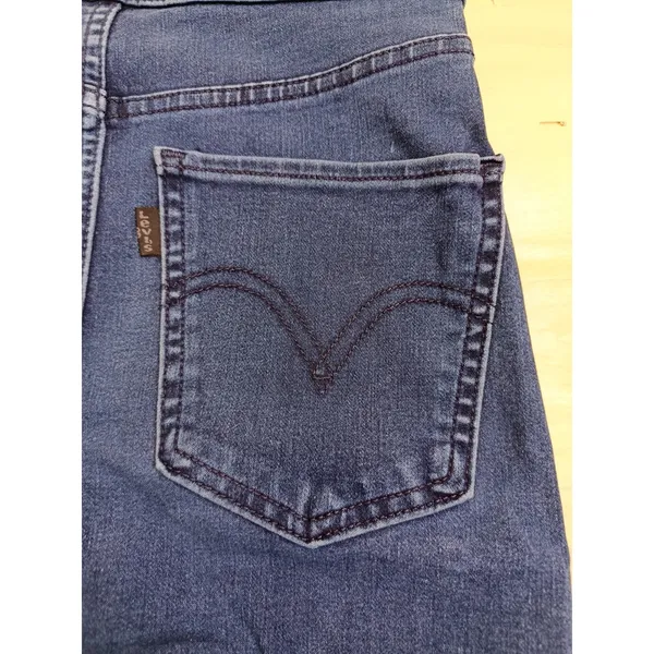 Levi's Runaround Super Skinny Jeans Women's Size XS / 25 High Rise Dark Wash EUC - Image 7