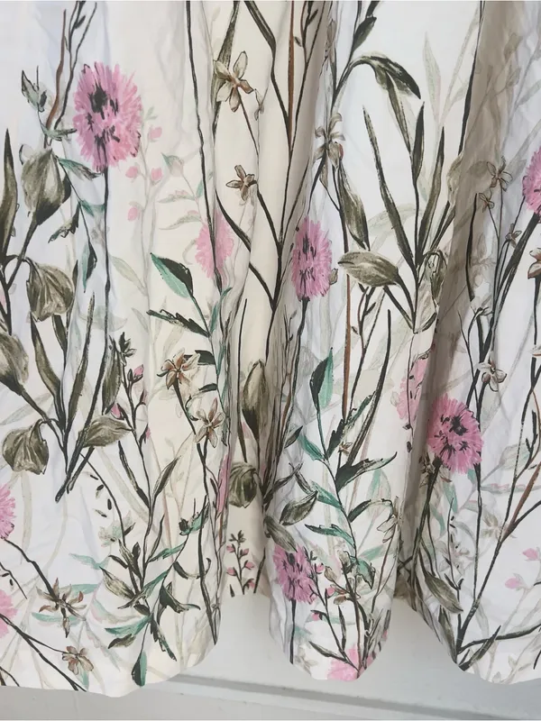 En Saison Sydney Mixed Media Strapless Maxi Dress in Cream and Floral - Image 5