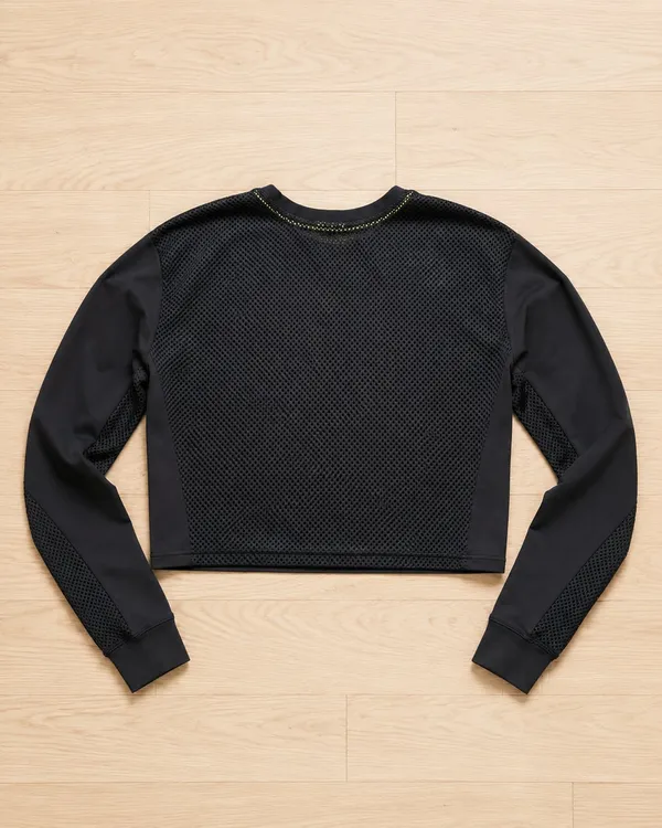 Nike Track & Field Women's Athletic Long Sleeve Crop Top Mesh Back S - Image 3