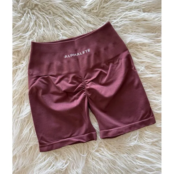 Alphalete Amplify Ultra High Rise Biker Short 4.5” Autumn Size Small - Image 5