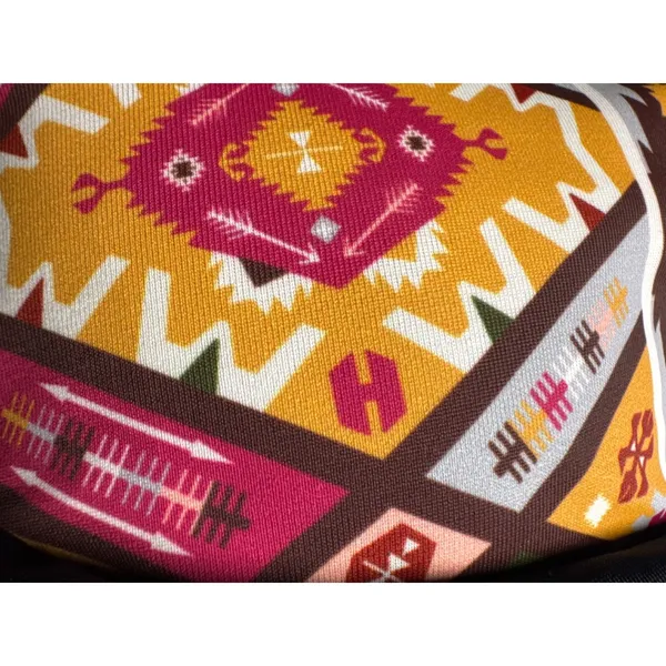 YONIQUE Black Tribal Print Tankini Swimsuit Shorts Set‎ Women's Size L - Image 9