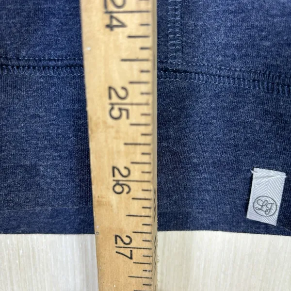 Lauren James Hoodie Womens Sz M Heathered Blue‎ Soft Thumb Holes - Image 7