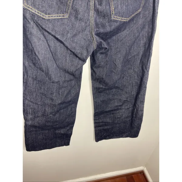 Parke Low Rise Baggy Jean in Dark Wash Blue Sz 29 - Image 8