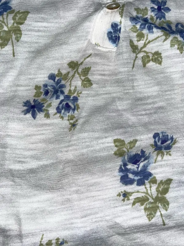 Lucky Brand Women L Blue Floral Print Tank Cami Top - Image 2