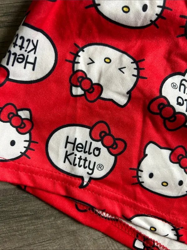 Hello Kitty Red and White Sleep Shorts - Image 2